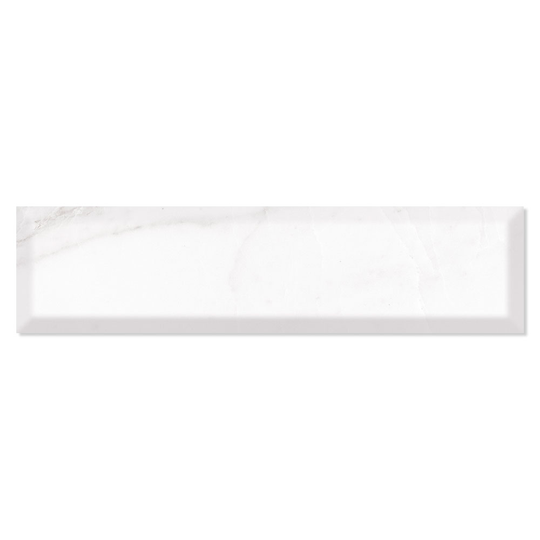 Fasat Marmor Kakel Aguilas Vit-Grå Blank Rund 8x30 cm