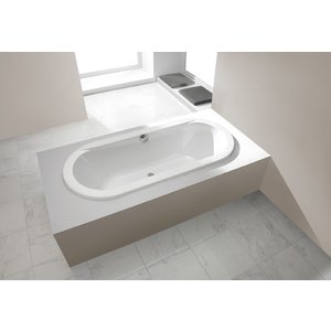 Badkar Oval för inbyggnad - Prestige | Djup 44 cm - Bubbelbadkar & massagebadkar, Badkar