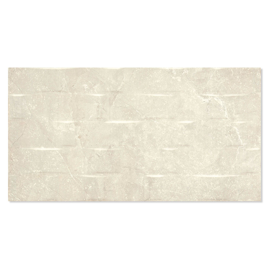 Kakel Vals Beige Blank Mönstrad 33x63 cm