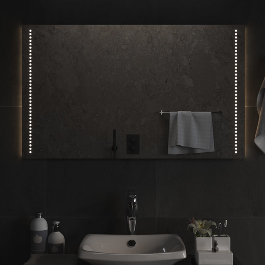 vidaXL Badrumsspegel LED 60x100 cm