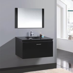 Badrumsmöbler MF-1514 - Tvättställ med spegel - Badrumspaket, Badrumsmöbler