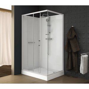 Duschkabin Komplett XL - skjutdörr - Classic II - 80x120x210 cm - Duschkabiner, Duschar