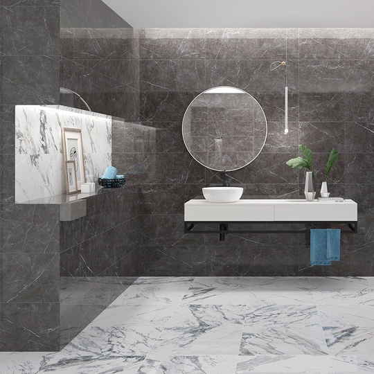 Marmor Kakel Arabescato Vit Blank 33x100 cm
