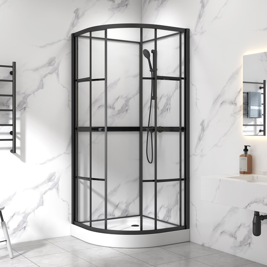 Duschkabin 80cm | Rundad industridesign