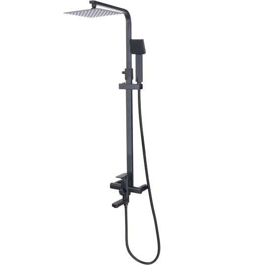 Takduschset med badkarsblandare FD-8138A - Svart
