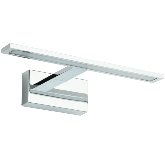 Badrumslampa vägg LED | 10W 600 lm | Kromad aluminium