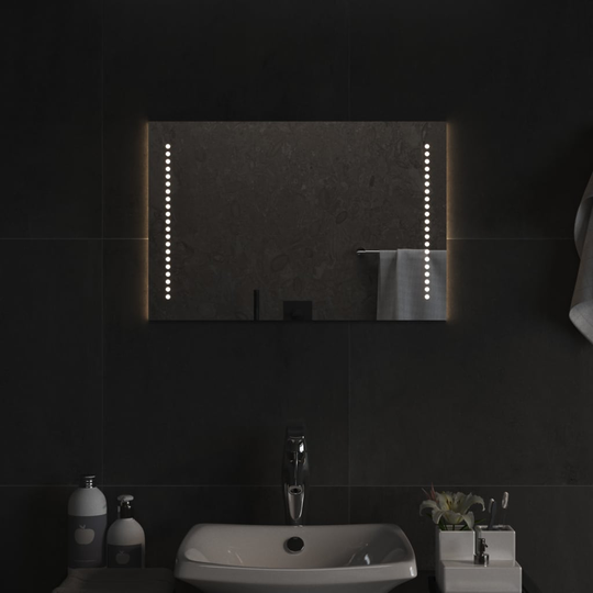 vidaXL Badrumsspegel LED 60x40 cm