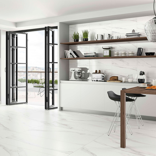 Marmor Marmor Kakel Duomo Vit Blank 20x60 cm