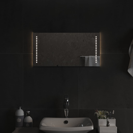 vidaXL Badrumsspegel LED 60x30 cm