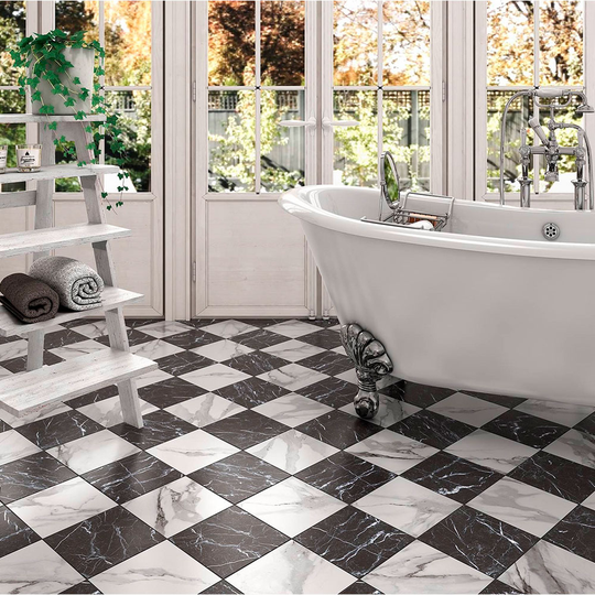 Marmor Klinker Marquina Svart Matt 20x20 cm