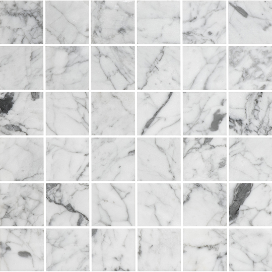 Marmor Bricmate U4848 Carrara Polished 4,8x4,8 cm