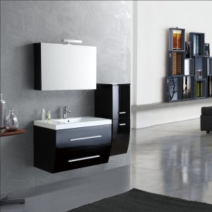 Badrumsmöbler MF-1314 - Tvättställ med spegel - Badrumspaket, Badrumsmöbler