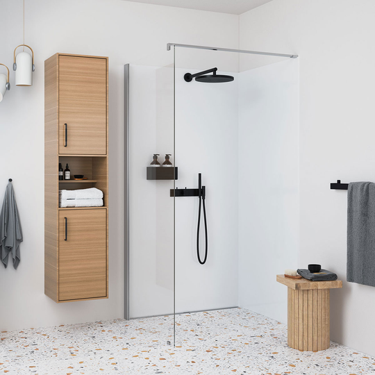 Duschvägg Ifö Showerama Rak Fast