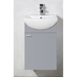 Badrumsmöbler MF45L - Tvättställ Grå - Badrumspaket, Badrumsmöbler