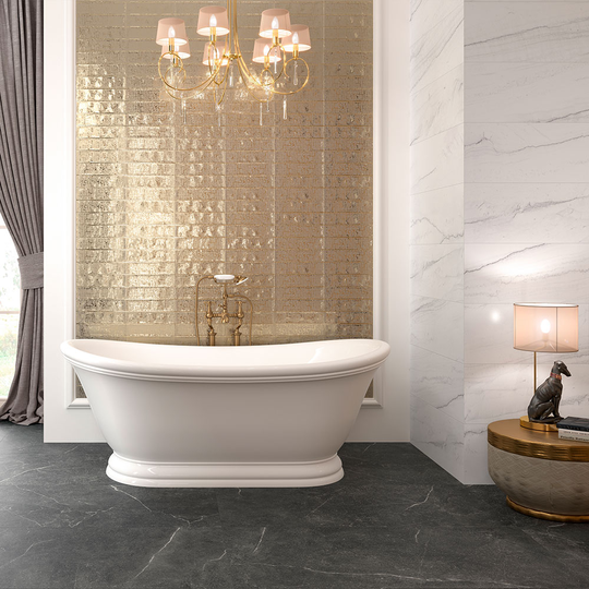 Marmor Kakel Nantes Vit Matt 30x90 cm