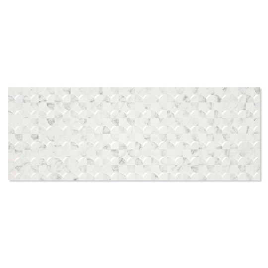 Dekor Marmor Kakel Audes Vit Matt 33x90 cm