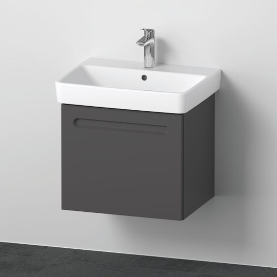Duravit No. 1 Möbelpaket grafit matt, 600x450 mm, 1 låda Utan innerlåda