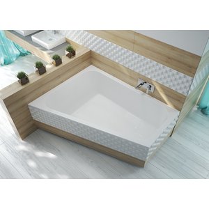 Badkar Trapezium för inbyggnad - Free Line | Vänstermodell | Djup 45cm - 120x175 cm 367 l - Bubbelbadkar & massagebadkar, Ba