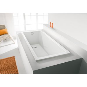 Badkar Rektangulär för inbyggnad - Space Line | Djup 48cm - 75x170 cm 208 l - Bubbelbadkar & massagebadkar, Badkar