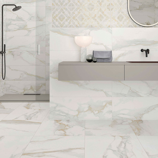 Marmor Kakel Sovereign Vit Matt 33x90 cm