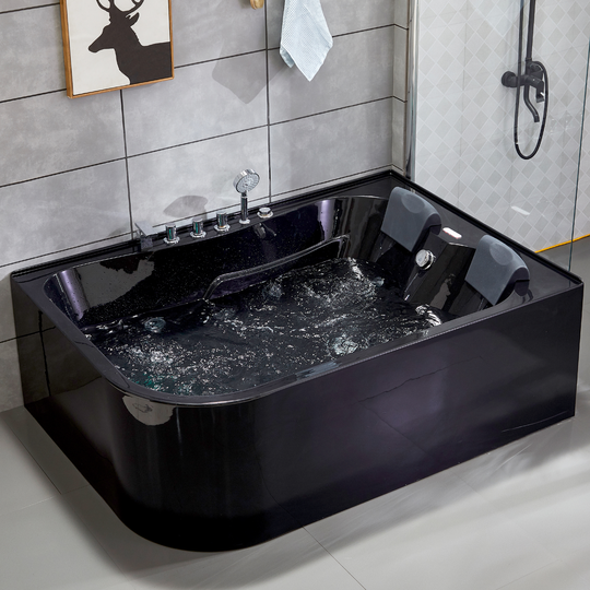 Bubbelbadkar 170x120cm | Värmare & ljusterapi | BK-008 Vänster