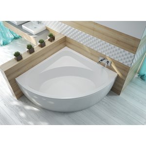 Hörnbadkar - Free Line | Djup 45cm - 135x135 cm 221 l, Utan front - Bubbelbadkar & massagebadkar, Badkar